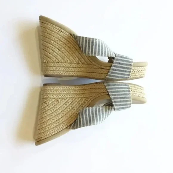 Splendid Kutie Wedge Striped Sandals 8.5 - Picture 7 of 8